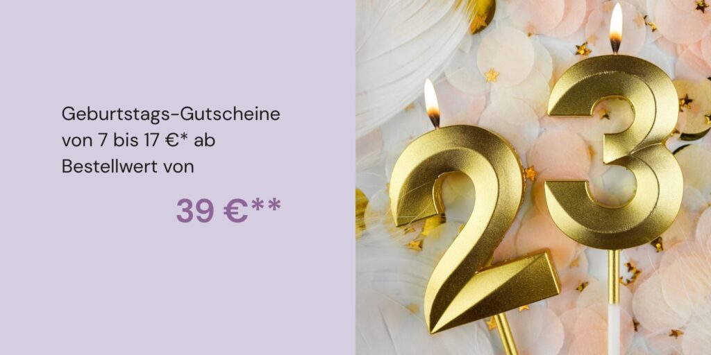 23 jahre Geburtstags Gutschein